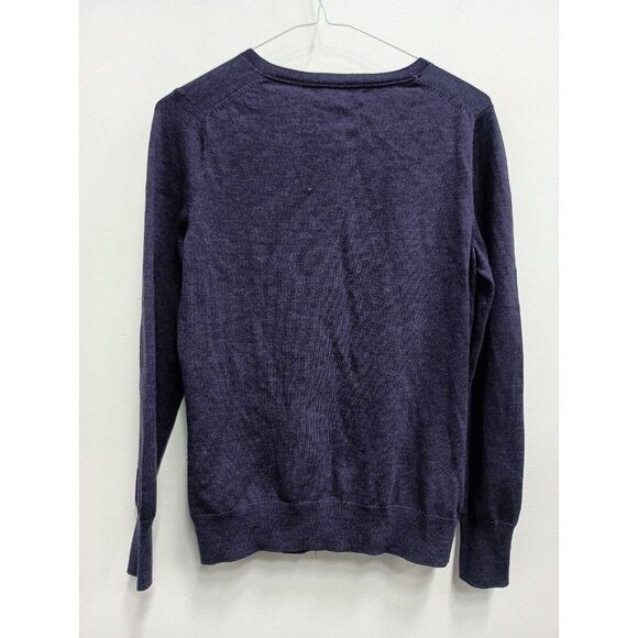 Banana Republic Womens Cardigan Size Small Blue Merino Wool Pockets Button Front - Picture 5 of 6